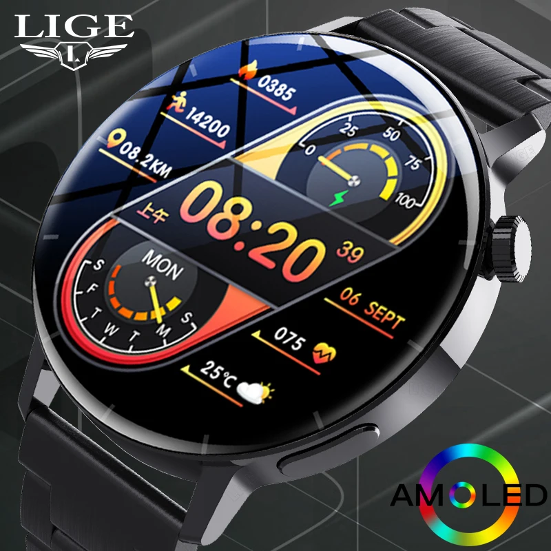 LIGE Body Temperature Bluetooth Call Smart Watch Men 2022 Sports Bracelet Waterproof Custom Dial Men SmartWatch For IOS Android
LIGE Body Temperature Bluetooth Call Smart Watch Men 2022 Sports Bracelet Waterproof Custom Dial Men SmartWatch For IOS Android
