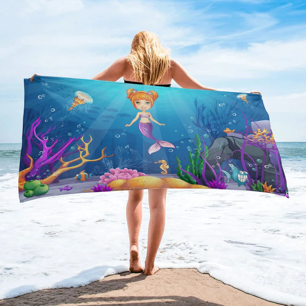 Mermaid Cartoon Children Bath Towel Absorbent Adult Large Beach Towels Face Hand Shower Towel For SPA Bathroom Washcloth 
Mermaid Cartoon Children Bath Towel Absorbent Adult Large Beach Towels Face Hand Shower Towel For SPA Bathroom Washcloth
