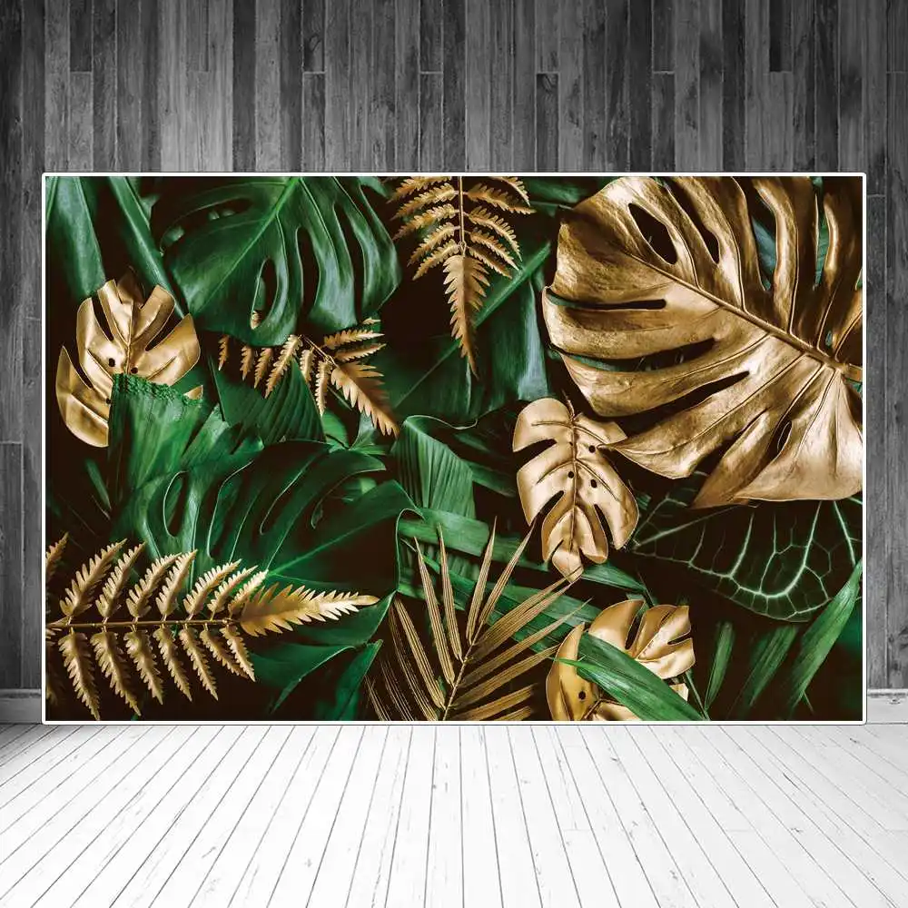 Tropical Party Backdrops Photography Decoration Golden Green Leaves Personalized Photocall Photographic Background Studio Props
Tropical Party Backdrops Photography Decoration Golden Green Leaves Personalized Photocall Photographic Background Studio Props