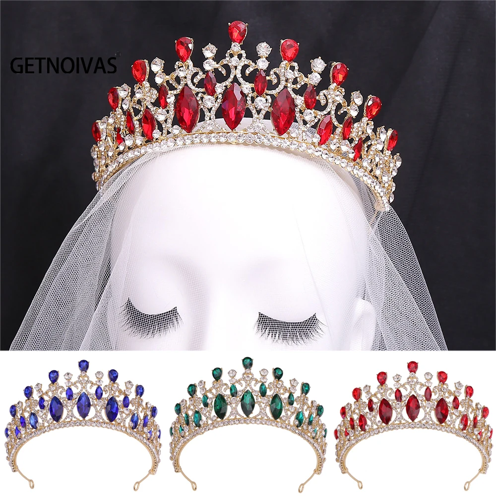 Винтажная свадебная корона в стиле барокко, блестящая искусственная Тиара для конкурса, свадебные аксессуары для волос SL 
Винтажная свадебная корона в стиле барокко, блестящая искусственная Тиара для конкурса, свадебные аксессуары для волос SL