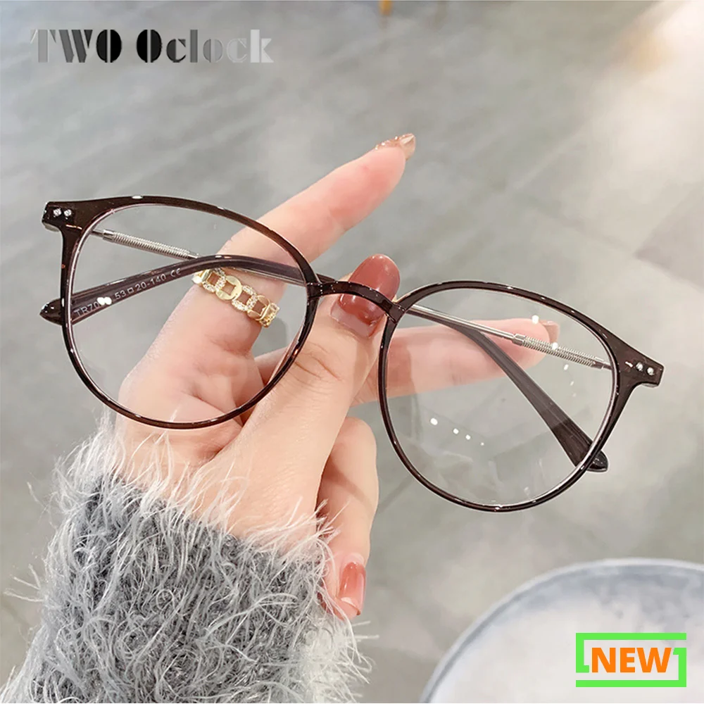 TWO Oclock Trends Women's Glasses Frame Anti Blue Light Prescription Glasses Female Round Transparent Lenses Eyeglass Frames
TWO Oclock Trends Women's Glasses Frame Anti Blue Light Prescription Glasses Female Round Transparent Lenses Eyeglass Frames