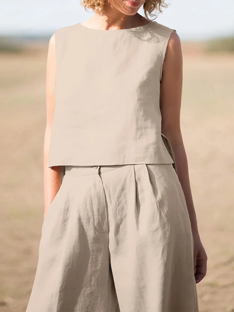 Women Summer Casual Solid Pants Two Piece Set Loose Tops Pockets Pants Matching Suit Streetwear Lady Wide Leg Pants Outfits New
Women Summer Casual Solid Pants Two Piece Set Loose Tops Pockets Pants Matching Suit Streetwear Lady Wide Leg Pants Outfits New