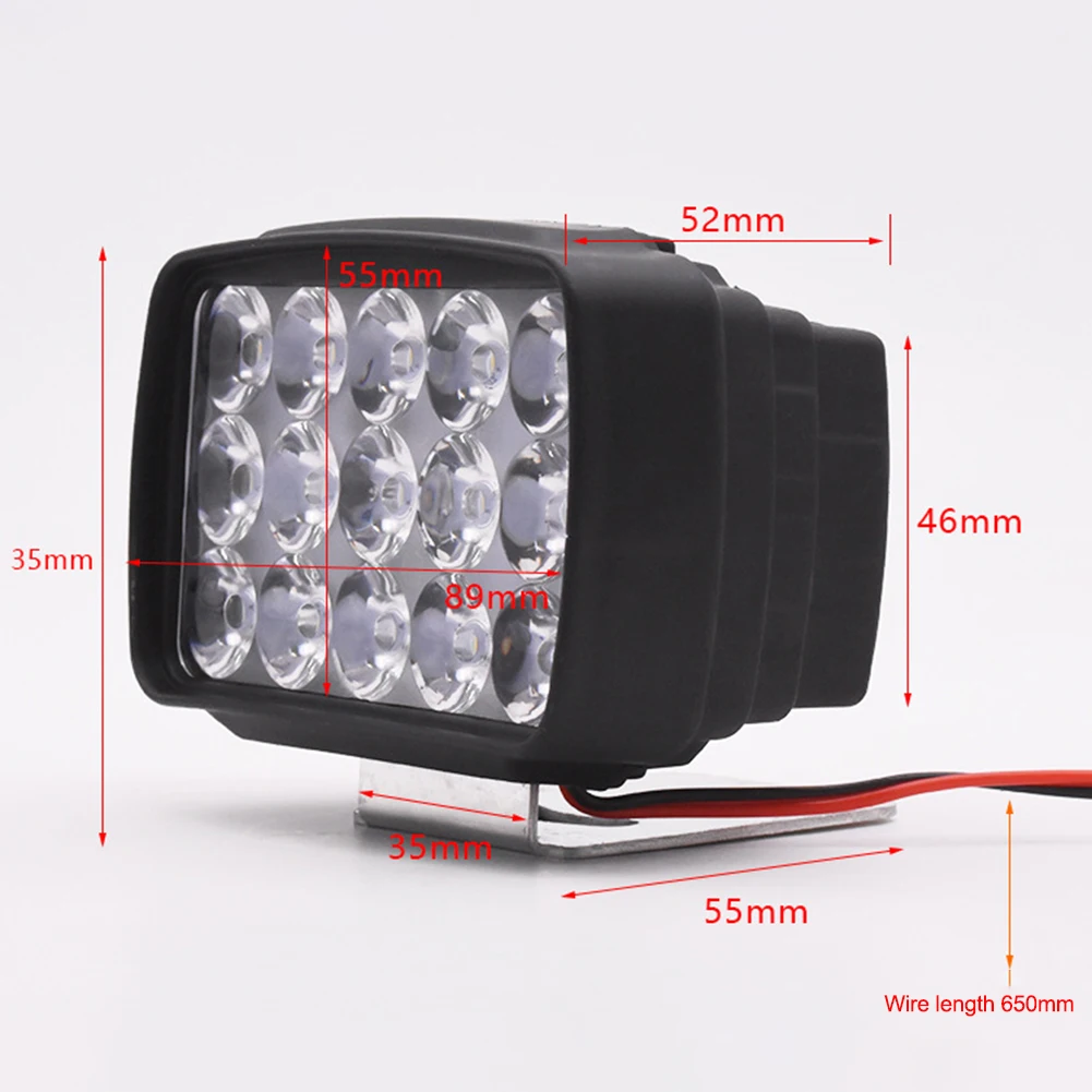 1pcs Motorcycle Headlight Fog Lamp 15LED Driving Spot Light 6000-6500K White Motorbike ATV UTV Truck LED Headlight Spot Lights
1pcs Motorcycle Headlight Fog Lamp 15LED Driving Spot Light 6000-6500K White Motorbike ATV UTV Truck LED Headlight Spot Lights