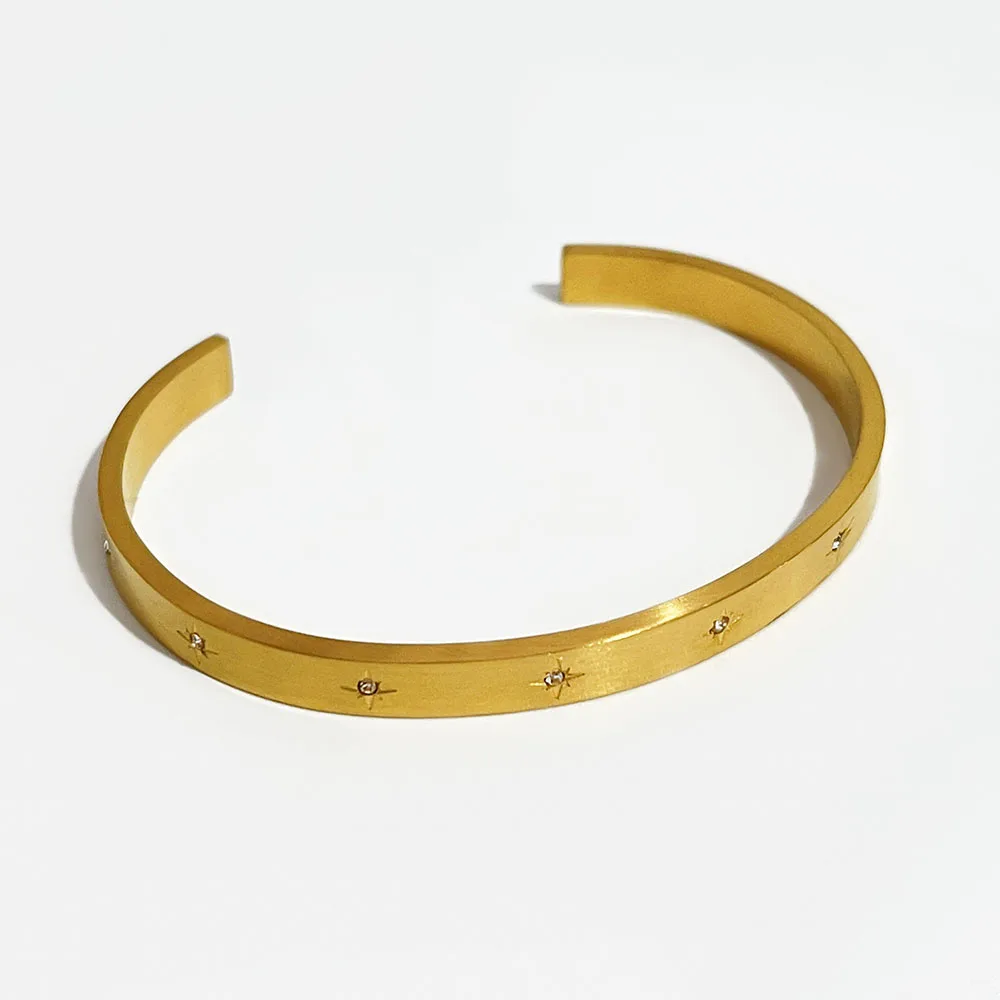 Peri'sbox Non Tarnish Chunky Bamboo Stainless Steel Bangle Waterproof Gold Color Starbrust Bangles Women Vintage Jewelry 2021
Peri'sbox Non Tarnish Chunky Bamboo Stainless Steel Bangle Waterproof Gold Color Starbrust Bangles Women Vintage Jewelry 2021