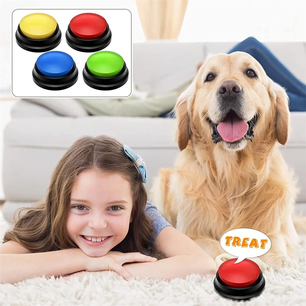 Voice Recording Button Pet Toys Dog Buttons for Communication Pet Training Buzzer Recordable Talking Button Intelligence Toy
Voice Recording Button Pet Toys Dog Buttons for Communication Pet Training Buzzer Recordable Talking Button Intelligence Toy