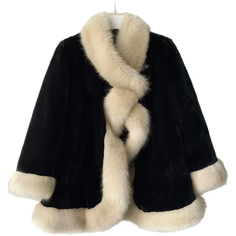 High Quality Faux Mink Fur Coat Fashion Women's Winter Jacket long Thickened Imitation Mink Velvet Hairy Keep Warm Overcoat
High Quality Faux Mink Fur Coat Fashion Women's Winter Jacket long Thickened Imitation Mink Velvet Hairy Keep Warm Overcoat