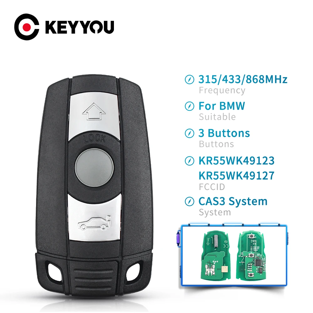 KEYYOU 315 МГц/433 МГц для BMW дистанционный Автомобильный ключ для BMW 1/3/ 868 серии CAS3 X5 X6 Z4 автомобильный БЕСКЛЮЧЕВОЙ пульт управления Передатчик чип
KEYYOU 315 МГц/433 МГц для BMW дистанционный Автомобильный ключ для BMW 1/3/ 868 серии CAS3 X5 X6 Z4 автомобильный БЕСКЛЮЧЕВОЙ пульт управления Передатчик чип