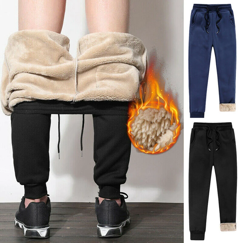 Winter Warm Fleece Pants Men Lambswool Thick Casual Thermal Sweatpants Male Trousers Brand High Quality Fashion Men Joggers
Winter Warm Fleece Pants Men Lambswool Thick Casual Thermal Sweatpants Male Trousers Brand High Quality Fashion Men Joggers
