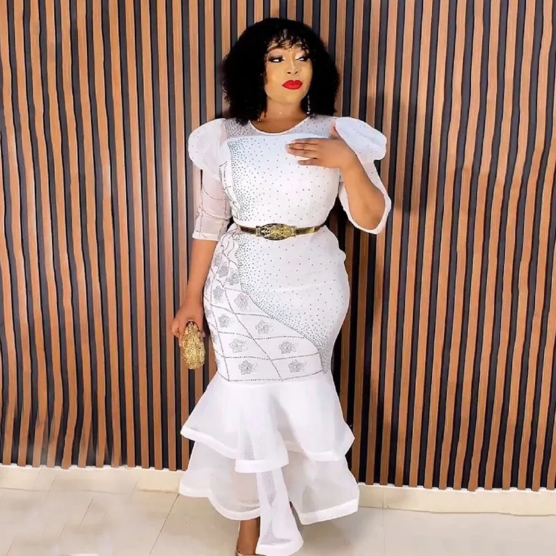 Платье женское в африканском стиле, пикантное Макси-платье с сеткой спереди и сзади, юбка-годе, Дашики, Свадебная вечеринка, африканские платья 
Платье женское в африканском стиле, пикантное Макси-платье с сеткой спереди и сзади, юбка-годе, Дашики, Свадебная вечеринка, африканские платья