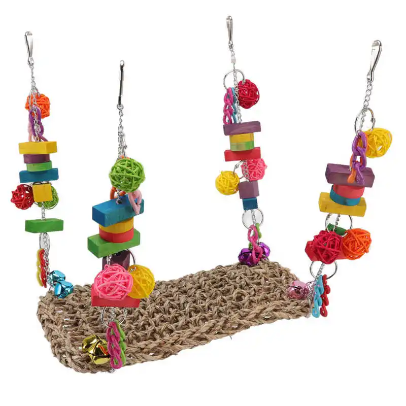 Straw Hammock Relieve Bird Anxiety Edible Paint Bird Climbing Hammock Swing Mat Bird Toy for Lovebirds for Cockatiel for
Straw Hammock Relieve Bird Anxiety Edible Paint Bird Climbing Hammock Swing Mat Bird Toy for Lovebirds for Cockatiel for