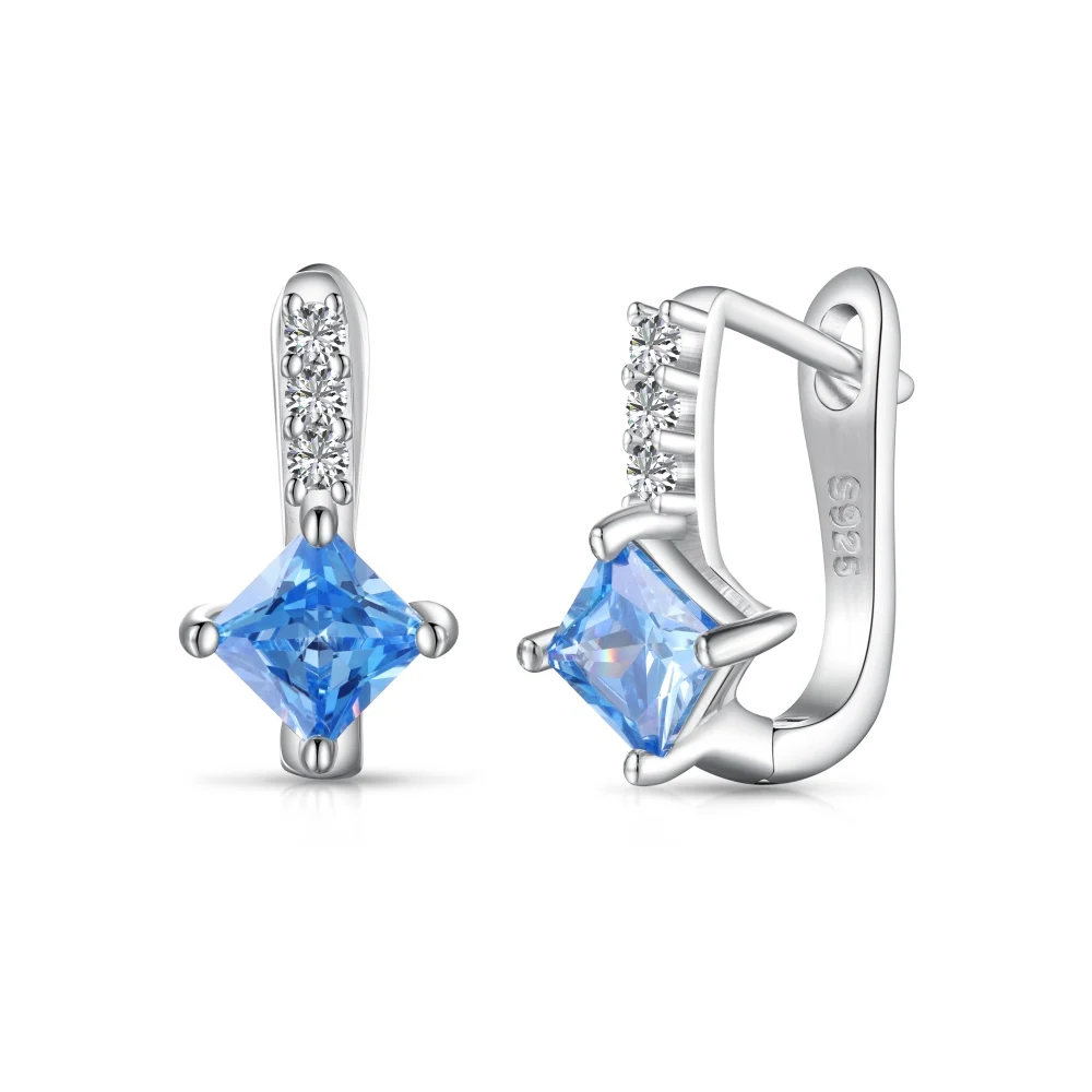 TEQUILA Sky Blue Earrings Sterling Silver British Buckle Fashion Versatile Charm Earrings Engagement Wedding Christmas Gift
TEQUILA Sky Blue Earrings Sterling Silver British Buckle Fashion Versatile Charm Earrings Engagement Wedding Christmas Gift