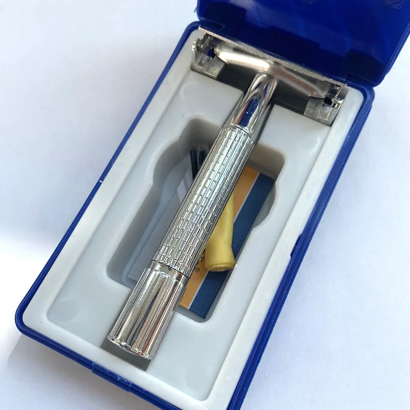 Men Shaving Barber Tools Facial Hair Razor And Blades Antique Sliver Folding Shaving Knife Stainless Steel Straight Razor Holder
Men Shaving Barber Tools Facial Hair Razor And Blades Antique Sliver Folding Shaving Knife Stainless Steel Straight Razor Holder