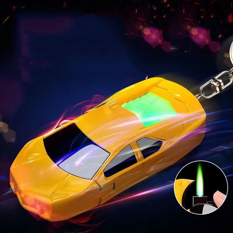 New Metal Compact Portable Cartoon Sports Car Model Lighter Plus Butane Gas Windproof Straight Flame Color Light Green Flame
New Metal Compact Portable Cartoon Sports Car Model Lighter Plus Butane Gas Windproof Straight Flame Color Light Green Flame