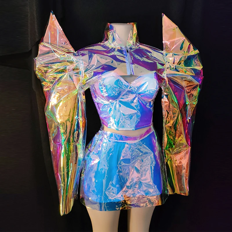Laser Reflective Dancer Performance Stage Costume Dj Ds Clubwear Rave Outfit Nightclub Gogo Dancewear Festiva Clothing VDB5691
Laser Reflective Dancer Performance Stage Costume Dj Ds Clubwear Rave Outfit Nightclub Gogo Dancewear Festiva Clothing VDB5691