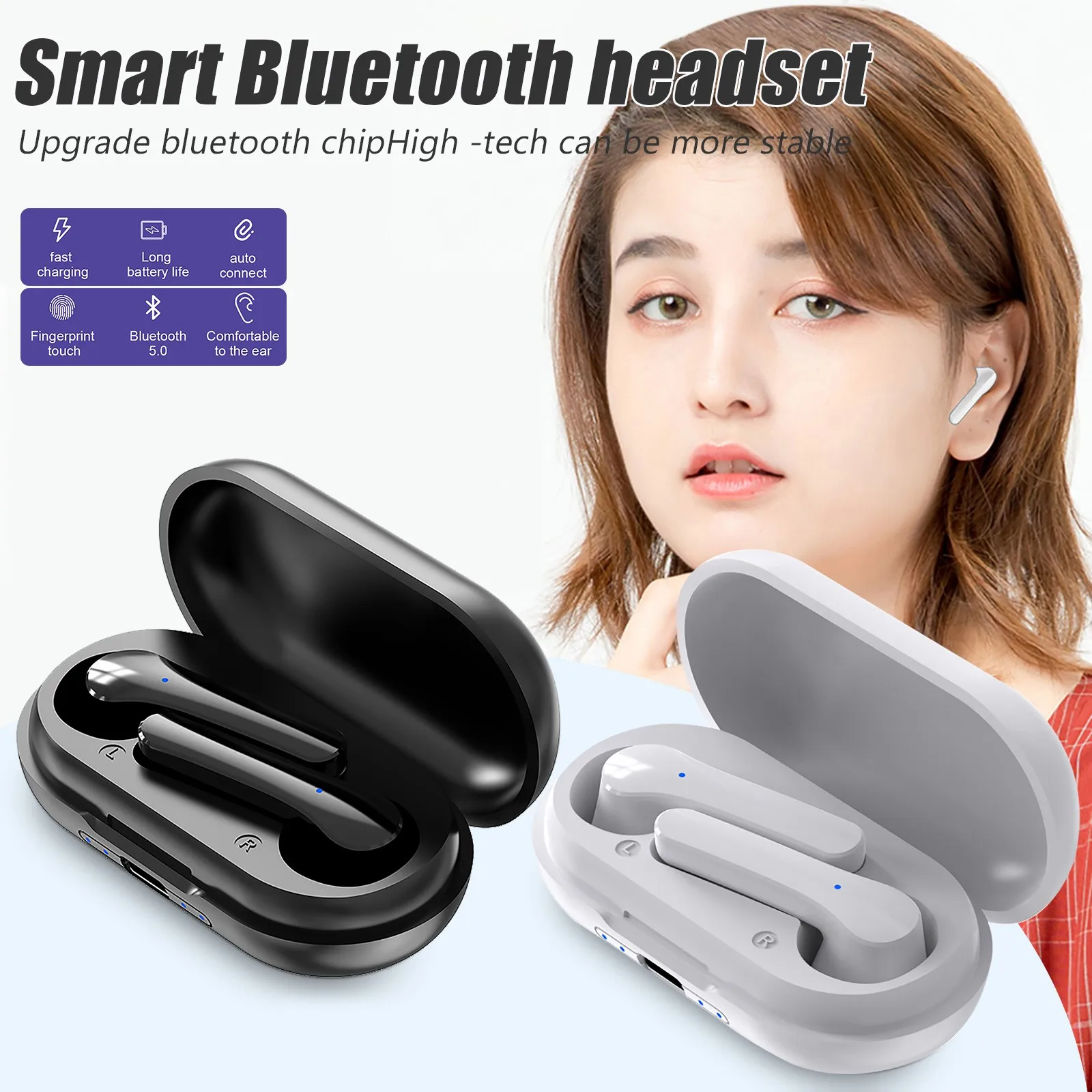 Y18 TWS Earphones Bluetooth 5.0 Wireless Headphones with Microphone 9D Stereo Sports In-Ear Headset Earbuds Wireless Earphone
Y18 TWS Earphones Bluetooth 5.0 Wireless Headphones with Microphone 9D Stereo Sports In-Ear Headset Earbuds Wireless Earphone