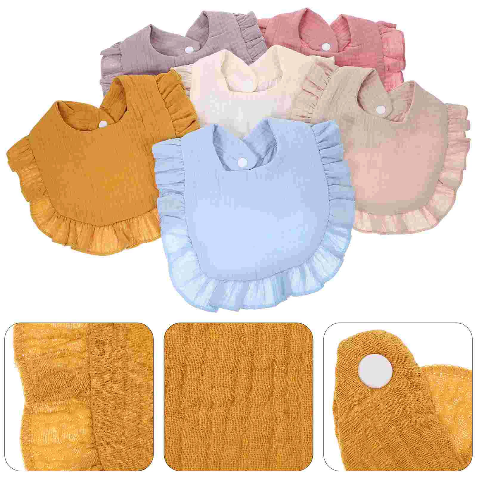 6pcs Baby Bib Cotton Baby Drool Bib Toddler Drooling Bib Breathable Absorption Bib
6pcs Baby Bib Cotton Baby Drool Bib Toddler Drooling Bib Breathable Absorption Bib
