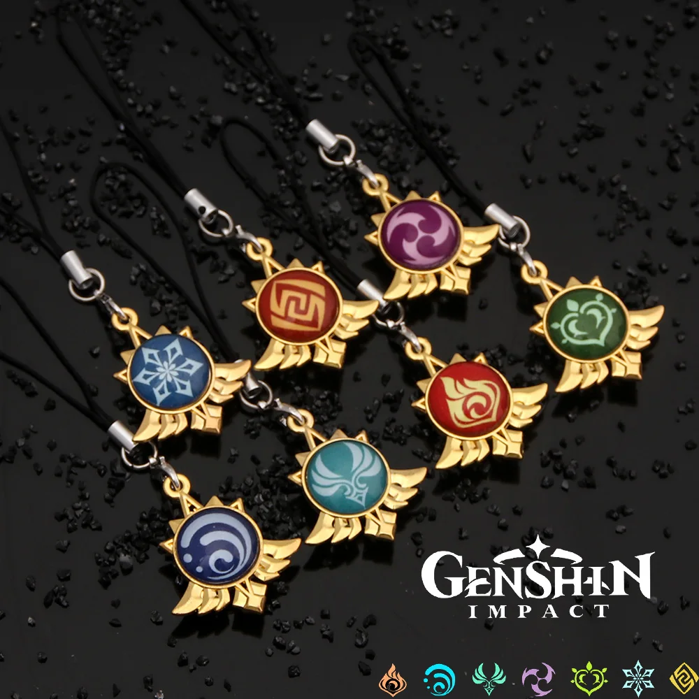 Game Genshin Impact Keychain Vision 7 Elements Eye of God Double Sided Glass Pendant Phone Car Backpack Pendant Jewelry Gift 
Game Genshin Impact Keychain Vision 7 Elements Eye of God Double Sided Glass Pendant Phone Car Backpack Pendant Jewelry Gift
