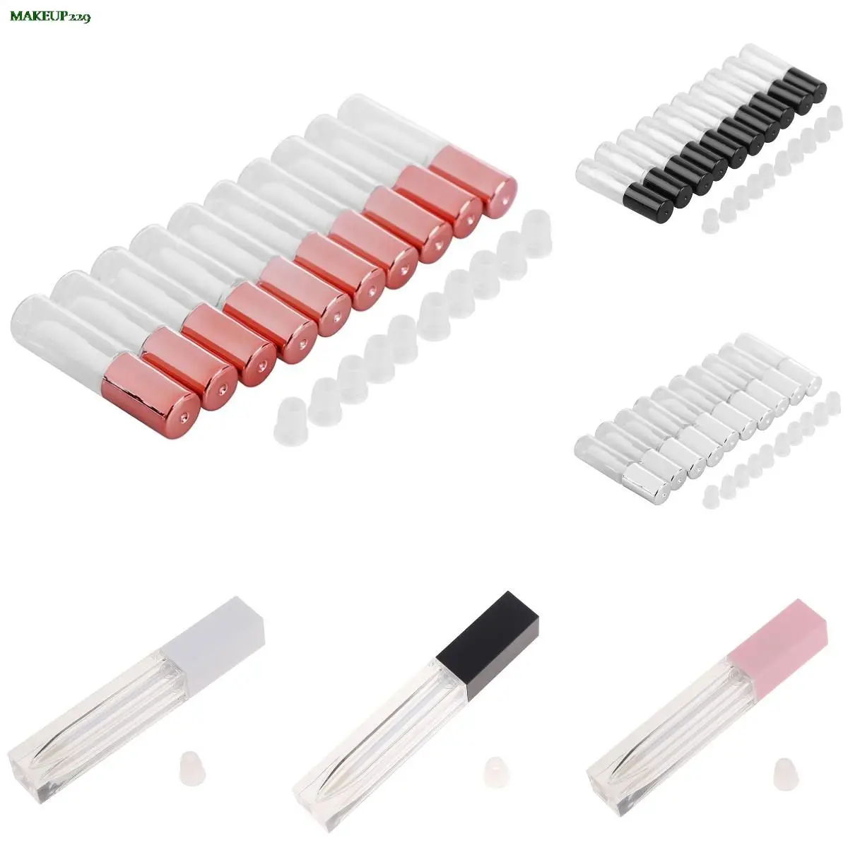 10pcs 1.2ML Rose Gold Empty Lip Gloss Tube,DIY Plastic Elegant Liquid Lipstick Container Round Mini Lipgloss Sample Bottle
10pcs 1.2ML Rose Gold Empty Lip Gloss Tube,DIY Plastic Elegant Liquid Lipstick Container Round Mini Lipgloss Sample Bottle