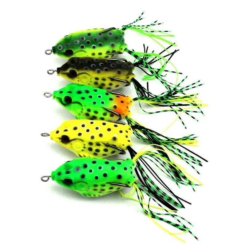 NEW 5Pcs Soft Plastic Fishing lures Frog lure With Hook Top Water 6.5CM 13G Artificial Fish Tackle
NEW 5Pcs Soft Plastic Fishing lures Frog lure With Hook Top Water 6.5CM 13G Artificial Fish Tackle