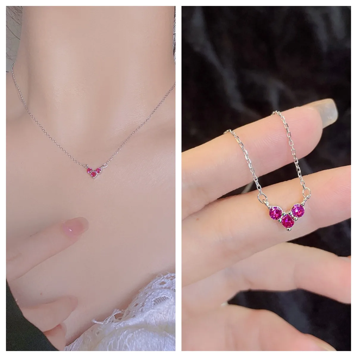 temperament online celebrity S925 sterling silver luxury 12-color exquisite clavicle chain female simple cold wind
temperament online celebrity S925 sterling silver luxury 12-color exquisite clavicle chain female simple cold wind