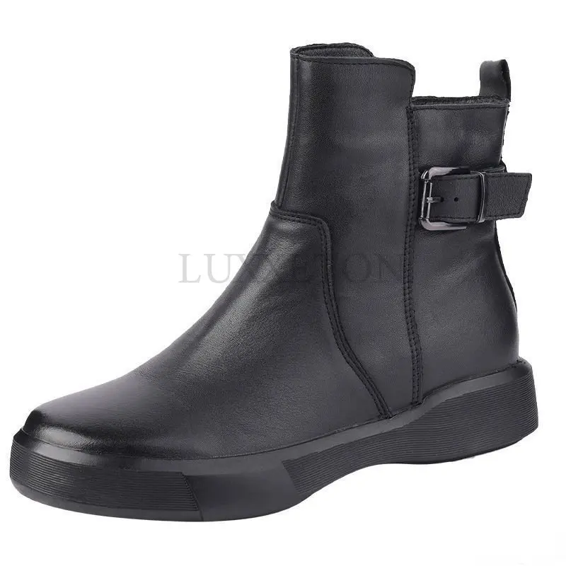Platform Boots for Women Autumn Winter Leather Shoes Retro Casual Flat Ankle Female Brown 2022 New Chelsea Boots Flat with
Platform Boots for Women Autumn Winter Leather Shoes Retro Casual Flat Ankle Female Brown 2022 New Chelsea Boots Flat with