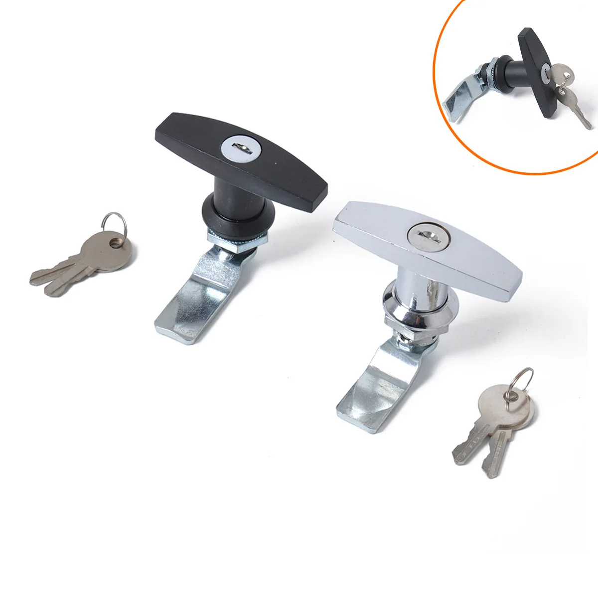 Turn T-Handle Lock with keys Replacement for Trailer Caravan ToolBox Distribution Box Truck RV
Turn T-Handle Lock with keys Replacement for Trailer Caravan ToolBox Distribution Box Truck RV