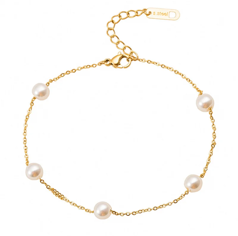 316L Stainless Steel Titanium Rose Gold One String Pearl Female Simple Temperament Non-fading Necklace
316L Stainless Steel Titanium Rose Gold One String Pearl Female Simple Temperament Non-fading Necklace