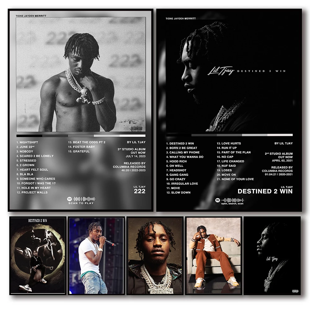 Hip Hop Pop Rapper Lil TJay Posters New Music Album 222 Cover For Room Aesthetics Art Home Wall Decor Canvas Painting Pictures
Hip Hop Pop Rapper Lil TJay Posters New Music Album 222 Cover For Room Aesthetics Art Home Wall Decor Canvas Painting Pictures