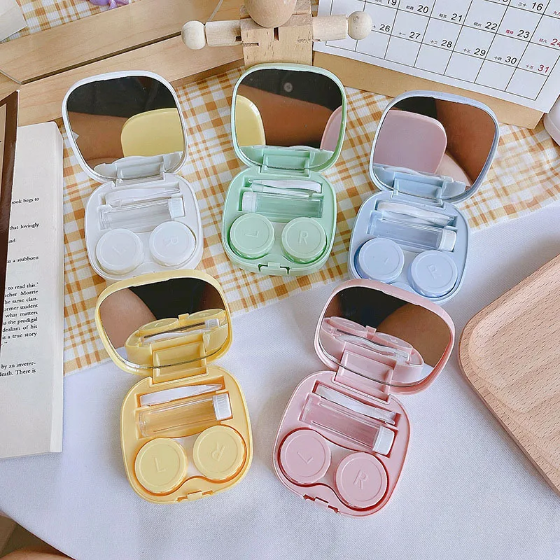 New Women Girl Contact Lens Case with Mirror Travel Kit Lenses Container Box Solid Color Cosmetic Contact Lenses Storage Case
New Women Girl Contact Lens Case with Mirror Travel Kit Lenses Container Box Solid Color Cosmetic Contact Lenses Storage Case