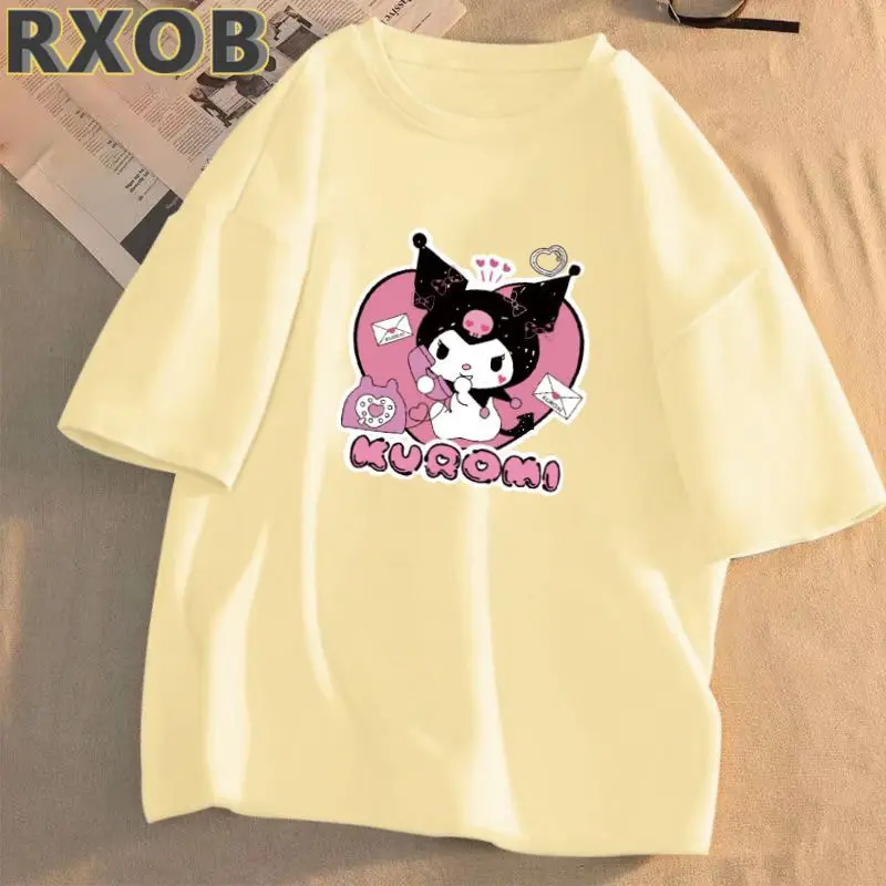 New Kawaii Sanrio Kuromi Sweet Clothes Girl Heart Cute Cartoon Anime Short Sleeve T-Shirt Summer Children Loose Toys for Girls
New Kawaii Sanrio Kuromi Sweet Clothes Girl Heart Cute Cartoon Anime Short Sleeve T-Shirt Summer Children Loose Toys for Girls