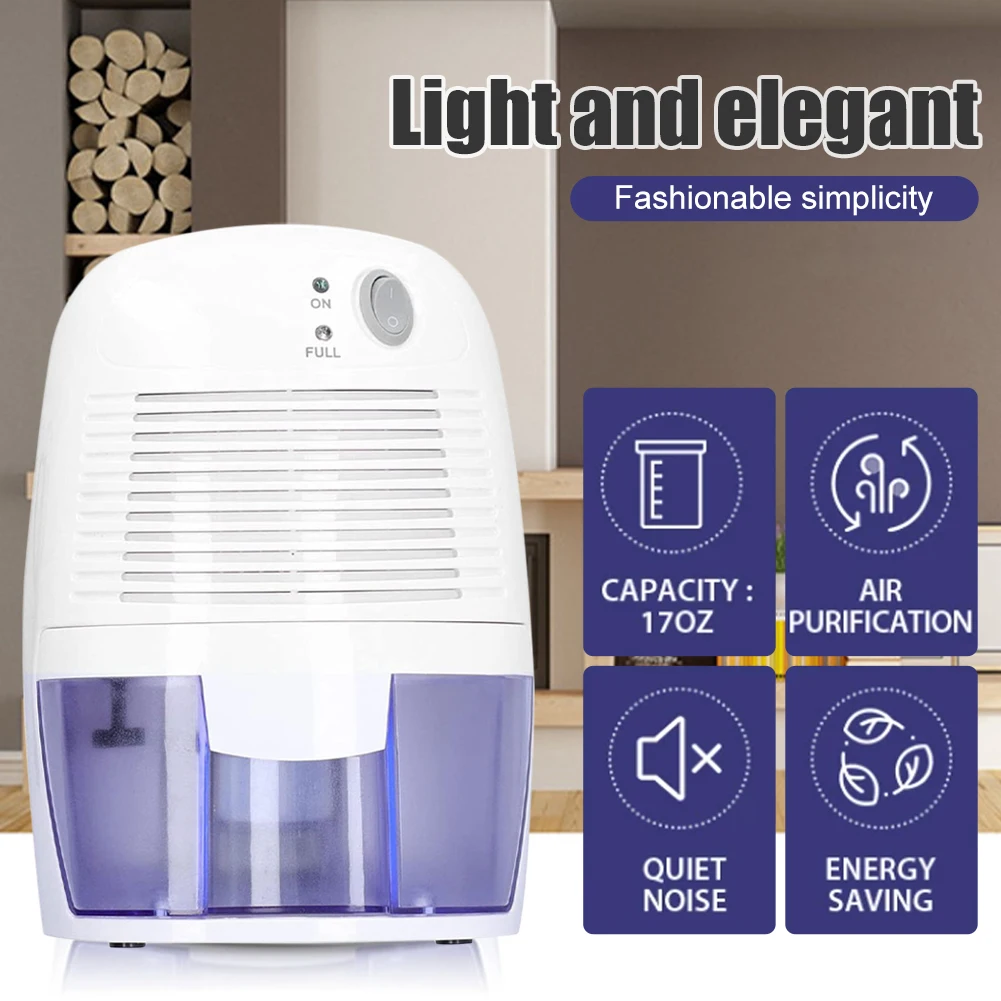 New Portable Dehumidifier Moisture Absorbers Air Dryer With 500ml Removable Water Tank Air Dehumidifier For Home Office
New Portable Dehumidifier Moisture Absorbers Air Dryer With 500ml Removable Water Tank Air Dehumidifier For Home Office
