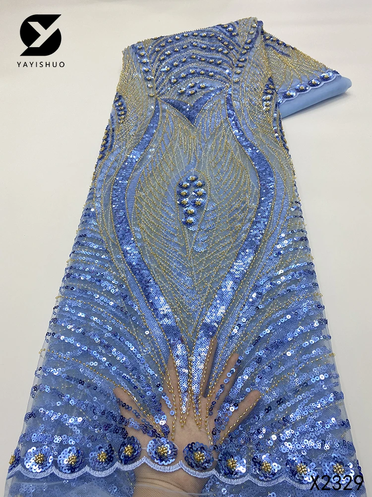 Luxurious Crystal Sequin Bead Tube Embroidery Fabric Wedding Dress Design Bead Embroidery French Mesh Tulle Lace Evening Dress
Luxurious Crystal Sequin Bead Tube Embroidery Fabric Wedding Dress Design Bead Embroidery French Mesh Tulle Lace Evening Dress