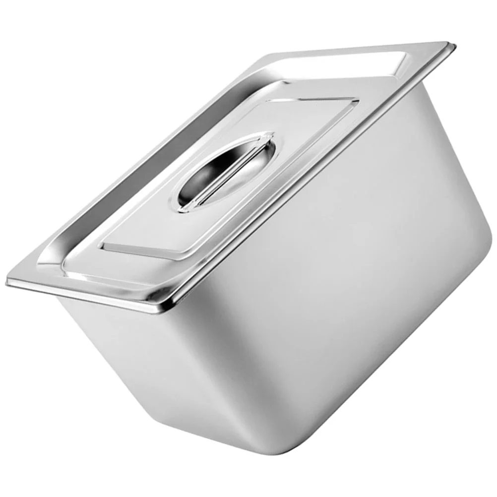Stainless Steel Buffet Pan Rectangle Buffet Dinner Serving Pan Food Container Pan with Lid Dishwasher Side
Stainless Steel Buffet Pan Rectangle Buffet Dinner Serving Pan Food Container Pan with Lid Dishwasher Side