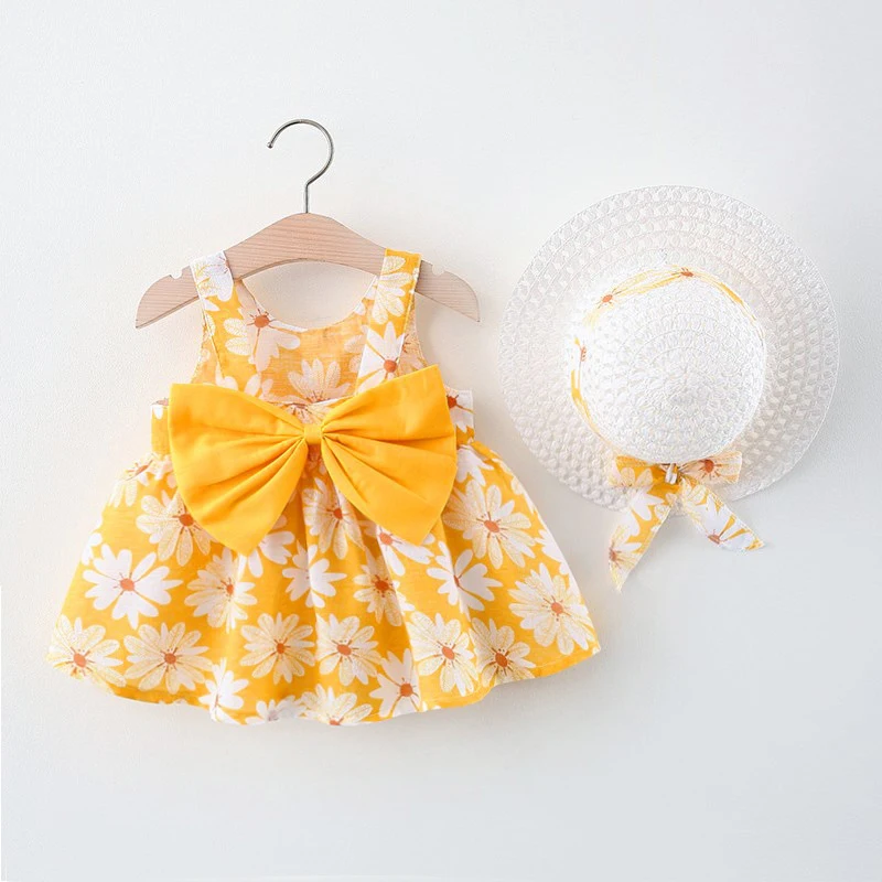 Infant Baby Girl Birthday Party Dress Summer Baby Girl Beach Dresses+Sunhat Cute Sleeveless Cotton Newborn Princess Dress
Infant Baby Girl Birthday Party Dress Summer Baby Girl Beach Dresses+Sunhat Cute Sleeveless Cotton Newborn Princess Dress