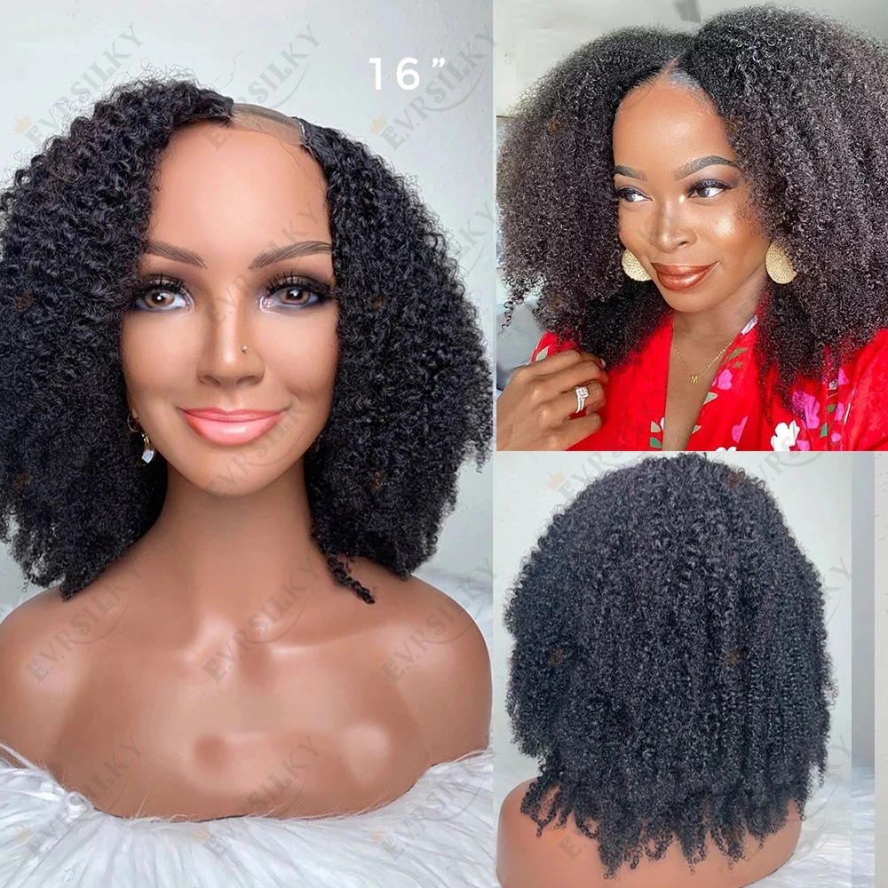 Afro Kinky Curly U Part Wig Human Hair Brazilian Virgin U-Part Wig 4b 4c Natural Curly Glueless Wig For Black Woman 250Density
Afro Kinky Curly U Part Wig Human Hair Brazilian Virgin U-Part Wig 4b 4c Natural Curly Glueless Wig For Black Woman 250Density