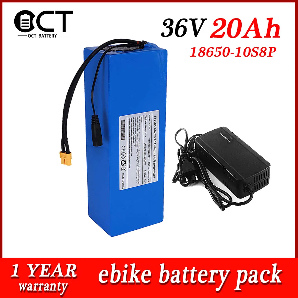 18650 Battery 36V 20AH Ebike Battery Pack Lithium Electric Bicycle Battery for 350W 500W 750W Motor +54.6V 2A Charger 
18650 Battery 36V 20AH Ebike Battery Pack Lithium Electric Bicycle Battery for 350W 500W 750W Motor +54.6V 2A Charger