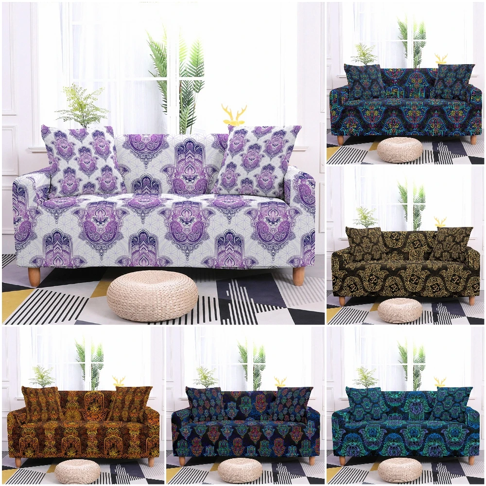Stretch Sofa Cover Square Printing Living Room Sofa Cover Elastic All-inclusive Sofa Protection Cover 1/2/3/4 Seat Fundas Sofa 
Stretch Sofa Cover Square Printing Living Room Sofa Cover Elastic All-inclusive Sofa Protection Cover 1/2/3/4 Seat Fundas Sofa
