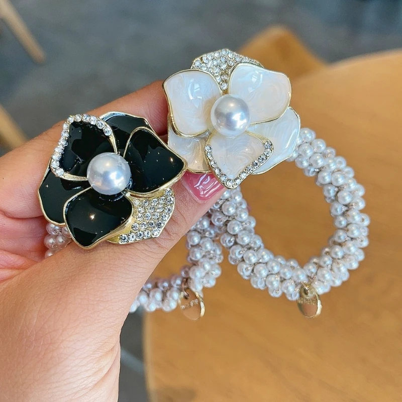 Korea New Alloy Camellia Flower Hair Tie Rope Female Rhinestone Hair Ring Ins Hair Rubber Band Cute Head Elastic Rope Headdress
Korea New Alloy Camellia Flower Hair Tie Rope Female Rhinestone Hair Ring Ins Hair Rubber Band Cute Head Elastic Rope Headdress