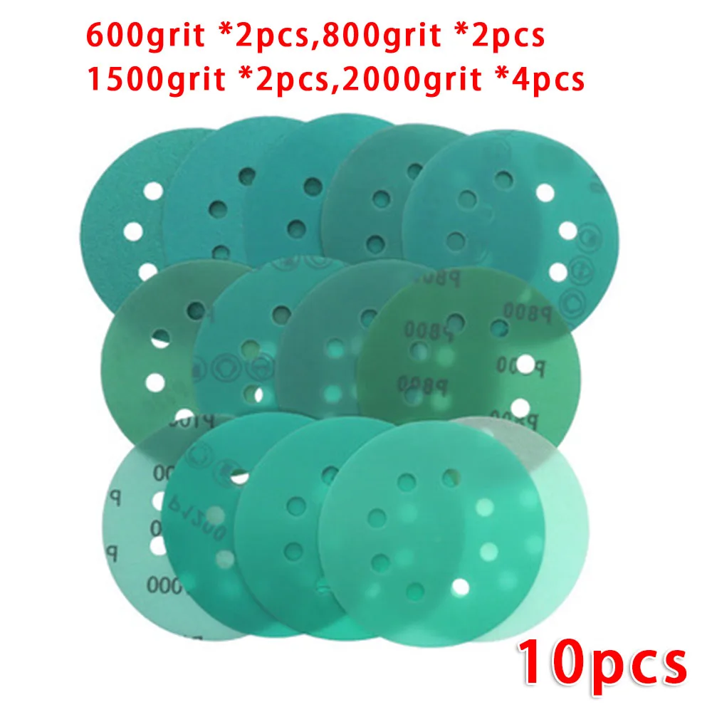 5 Inch 8 Hole Sandpaper 125mm Sanding Disc Wet Dry Grit 600/800/1500/2000 For Market Maintenance Spraying Vehicles Polishing
5 Inch 8 Hole Sandpaper 125mm Sanding Disc Wet Dry Grit 600/800/1500/2000 For Market Maintenance Spraying Vehicles Polishing
