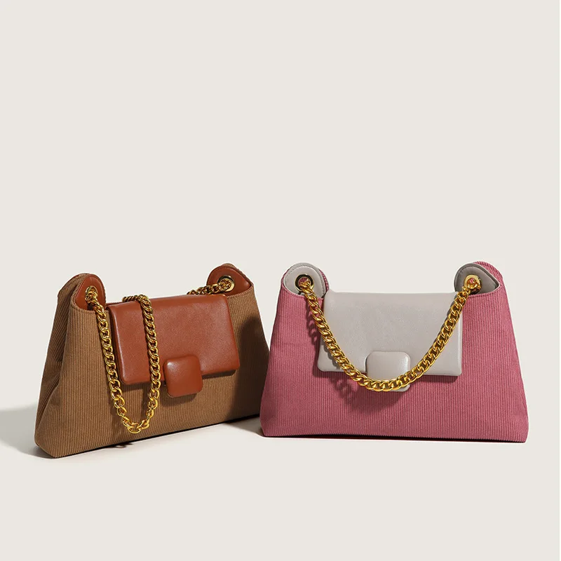 Small design Corduroy underarm bag women 2023 new fashion chain messenger bag Versatile shoulder handbag
Small design Corduroy underarm bag women 2023 new fashion chain messenger bag Versatile shoulder handbag