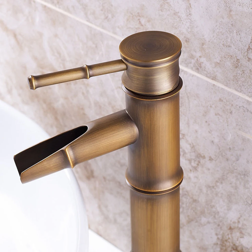 Basin Faucet Antique Brass Bamboo Shape Faucet Sink Mixer Faucet Single Handle For Kitchen Bathroom Family Hotel Bathtub
Basin Faucet Antique Brass Bamboo Shape Faucet Sink Mixer Faucet Single Handle For Kitchen Bathroom Family Hotel Bathtub