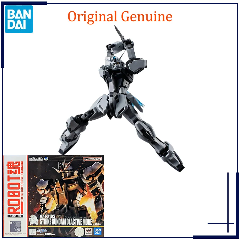 

Original Genuine THE ROBOT SPIRITS GAT-X105 STRIKE GUNDAM DEACTIVE MODE Ver.A.N.I.M.E. Bandai Anime Model Toys Action Figure