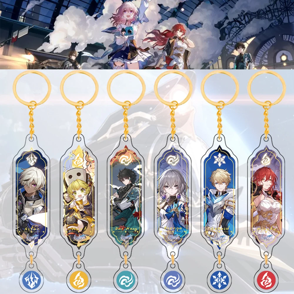 Game Honkai Star Rail Keychain Clara Seele Asta Marth 7th Danheng Tingyun Bailu Figure Cosplay Acrylic Keying Pendant Prop Gift
Game Honkai Star Rail Keychain Clara Seele Asta Marth 7th Danheng Tingyun Bailu Figure Cosplay Acrylic Keying Pendant Prop Gift