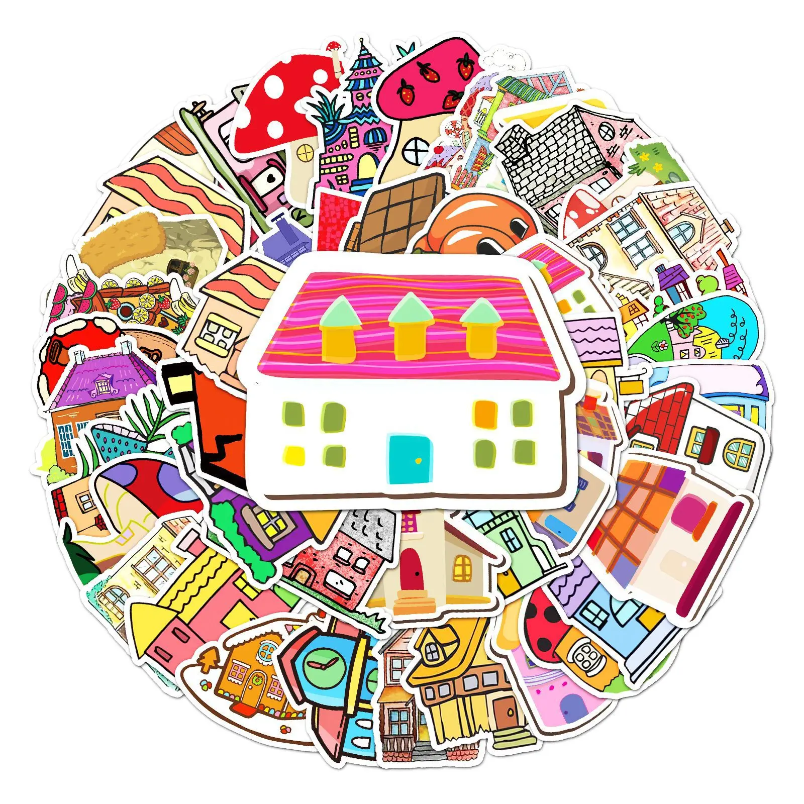 50 House Doodles Cartoon Kids Stickers DIY Toys Kawaii Gifts Laptop Labels Decorative Scrapbooking Waterproof Sticker Pack
50 House Doodles Cartoon Kids Stickers DIY Toys Kawaii Gifts Laptop Labels Decorative Scrapbooking Waterproof Sticker Pack
