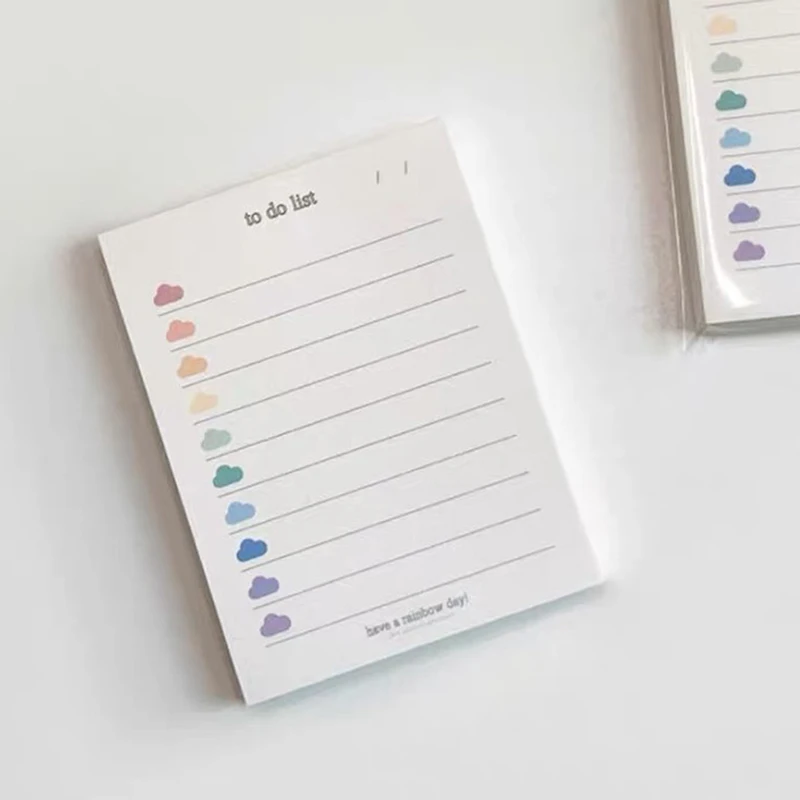 Cute Colorful Clouds To Do List 50 Sheets planner Student Long Style Note Paper Memo Pad Stationery School Supplies
Cute Colorful Clouds To Do List 50 Sheets planner Student Long Style Note Paper Memo Pad Stationery School Supplies