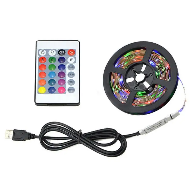 Color RGB LED Strip Decor For Room LED PC TV Backlight Neon LED Lighting Remote Control
Color RGB LED Strip Decor For Room LED PC TV Backlight Neon LED Lighting Remote Control