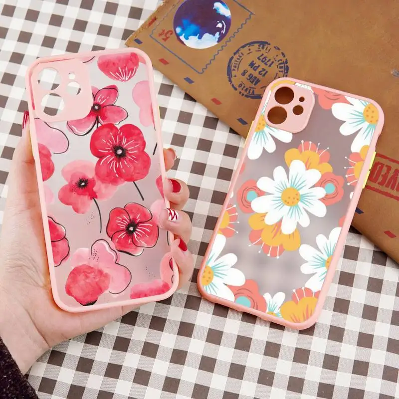 Daisy Floral flower pattern Phone Case matte transparent For iphone 7 8 11 12 13 plus mini x xs xr pro max cover
Daisy Floral flower pattern Phone Case matte transparent For iphone 7 8 11 12 13 plus mini x xs xr pro max cover