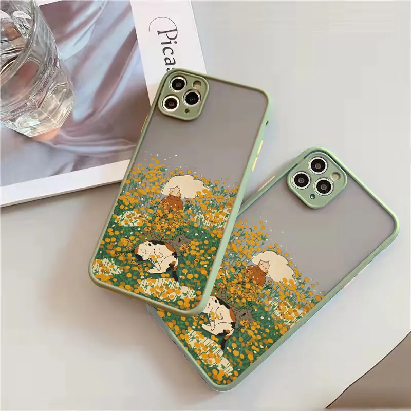 Sweet Cool Girl Cat and Rose for Iphone 11 14 13 12 Pro Max Mini 7 8 14 Plus SE 2020 X XS XR Shockproof Phone Case Shell Fundas 
Sweet Cool Girl Cat and Rose for Iphone 11 14 13 12 Pro Max Mini 7 8 14 Plus SE 2020 X XS XR Shockproof Phone Case Shell Fundas