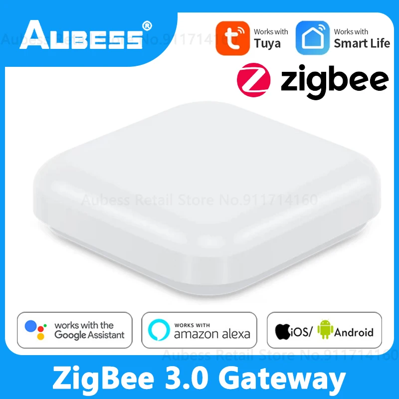 Шлюз Aubess Tuya Smart ZigBee, хаб для умного дома, мост через приложение Smart Life, Alexa, Alice, Google Home, беспроводной пульт дистанционного управления
Шлюз Aubess Tuya Smart ZigBee, хаб для умного дома, мост через приложение Smart Life, Alexa, Alice, Google Home, беспроводной пульт дистанционного управления