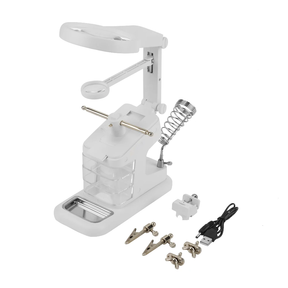 USB Electric Soldering Iron Workstation with 3X/4.5X/25X Loupe LED Lights Board Clips soldering soldering
USB Electric Soldering Iron Workstation with 3X/4.5X/25X Loupe LED Lights Board Clips soldering soldering